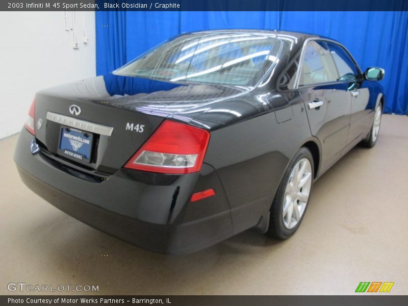 Black Obsidian / Graphite 2003 Infiniti M 45 Sport Sedan