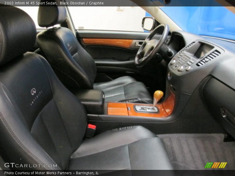 Black Obsidian / Graphite 2003 Infiniti M 45 Sport Sedan