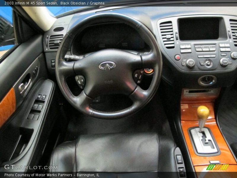 Black Obsidian / Graphite 2003 Infiniti M 45 Sport Sedan