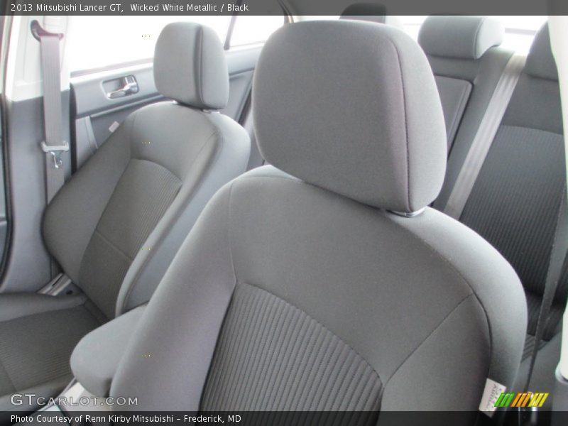 Wicked White Metallic / Black 2013 Mitsubishi Lancer GT
