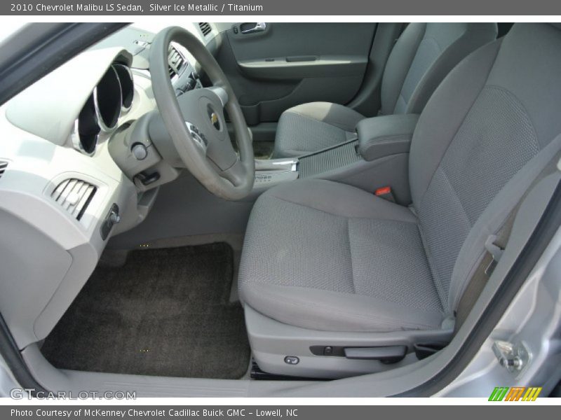 Silver Ice Metallic / Titanium 2010 Chevrolet Malibu LS Sedan