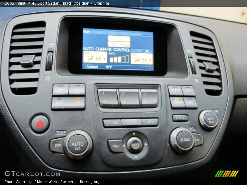 Black Obsidian / Graphite 2003 Infiniti M 45 Sport Sedan