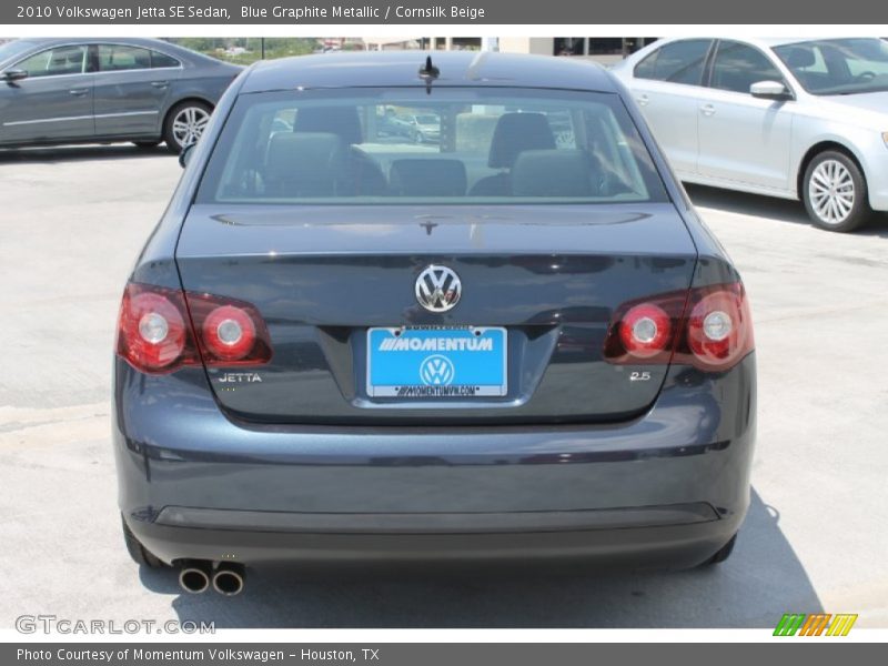 Blue Graphite Metallic / Cornsilk Beige 2010 Volkswagen Jetta SE Sedan