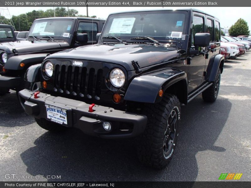 Black / Rubicon 10th Anniversary Edition Black 2013 Jeep Wrangler Unlimited Rubicon 10th Anniversary Edition 4x4