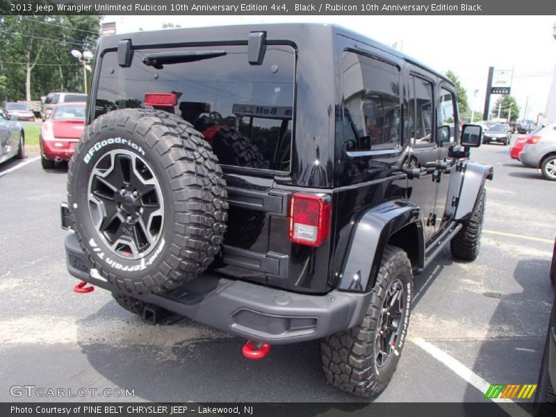 Black / Rubicon 10th Anniversary Edition Black 2013 Jeep Wrangler Unlimited Rubicon 10th Anniversary Edition 4x4