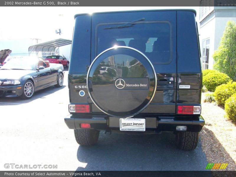 Black / Black 2002 Mercedes-Benz G 500