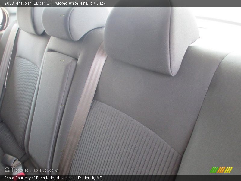 Wicked White Metallic / Black 2013 Mitsubishi Lancer GT