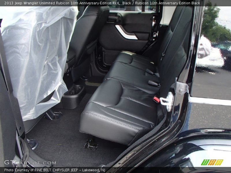 Rear Seat of 2013 Wrangler Unlimited Rubicon 10th Anniversary Edition 4x4
