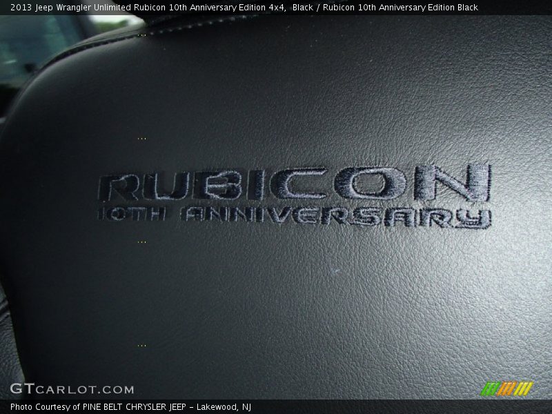  2013 Wrangler Unlimited Rubicon 10th Anniversary Edition 4x4 Logo