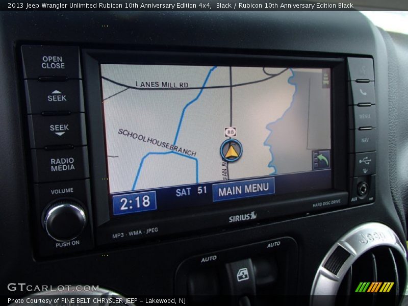 Navigation of 2013 Wrangler Unlimited Rubicon 10th Anniversary Edition 4x4