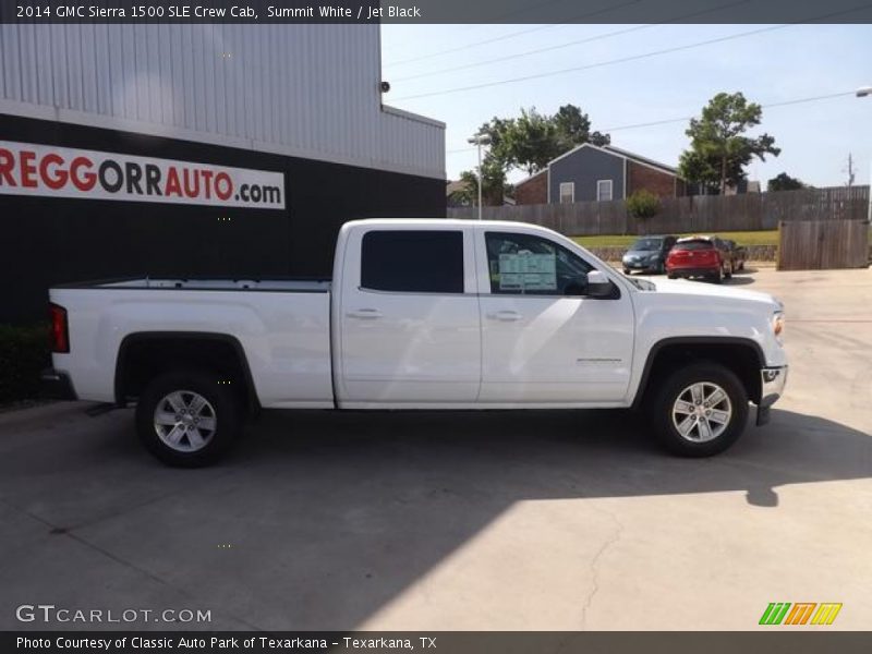 Summit White / Jet Black 2014 GMC Sierra 1500 SLE Crew Cab