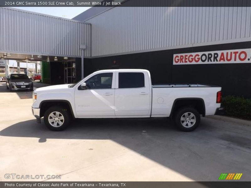 Summit White / Jet Black 2014 GMC Sierra 1500 SLE Crew Cab
