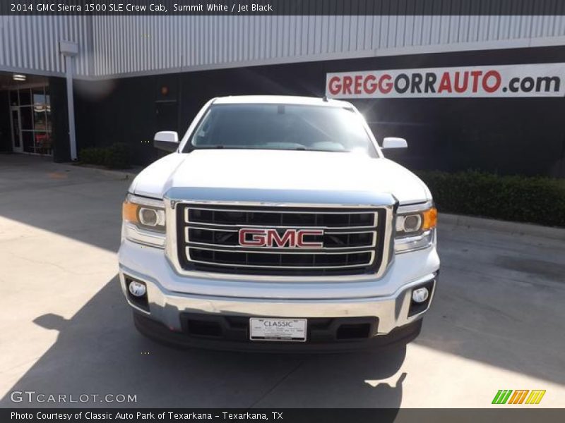 Summit White / Jet Black 2014 GMC Sierra 1500 SLE Crew Cab