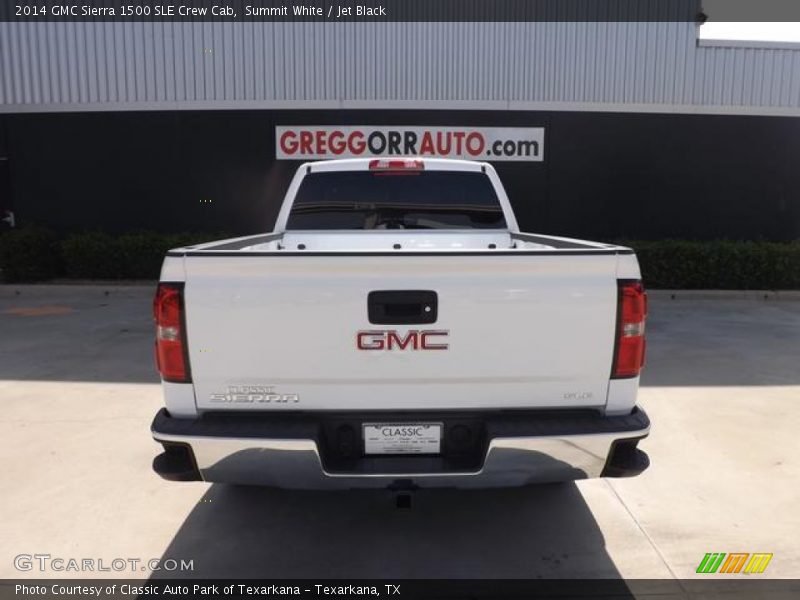 Summit White / Jet Black 2014 GMC Sierra 1500 SLE Crew Cab