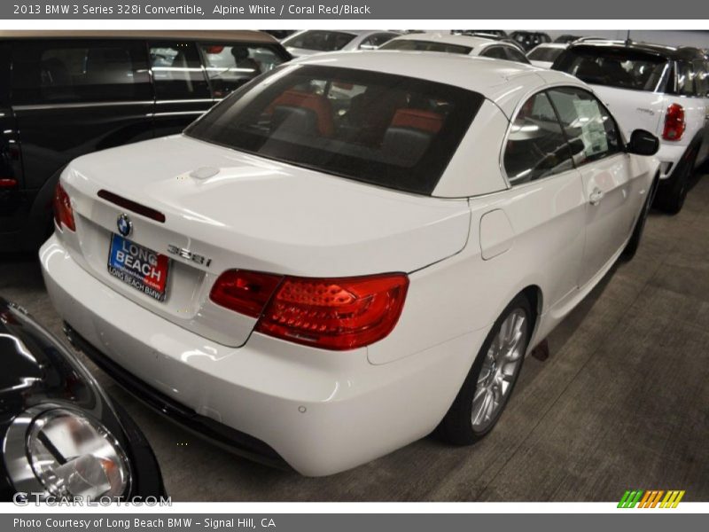 Alpine White / Coral Red/Black 2013 BMW 3 Series 328i Convertible