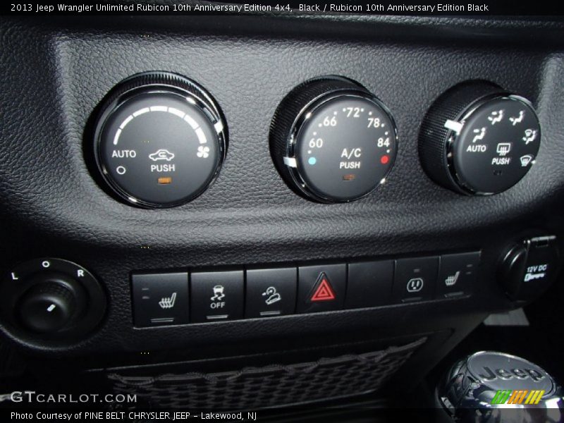Controls of 2013 Wrangler Unlimited Rubicon 10th Anniversary Edition 4x4
