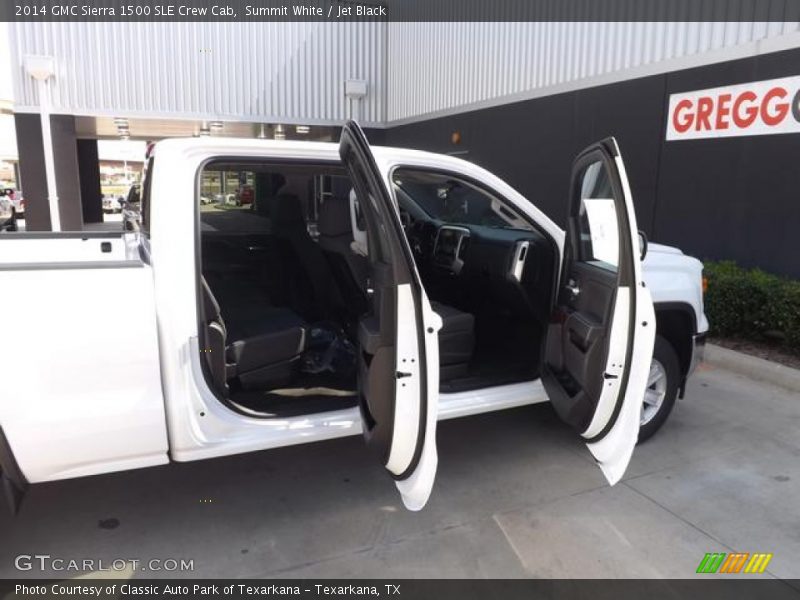 Summit White / Jet Black 2014 GMC Sierra 1500 SLE Crew Cab