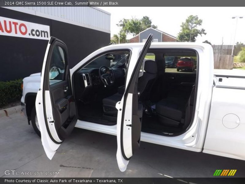 Summit White / Jet Black 2014 GMC Sierra 1500 SLE Crew Cab