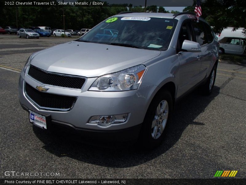 Silver Ice Metallic / Ebony 2012 Chevrolet Traverse LT