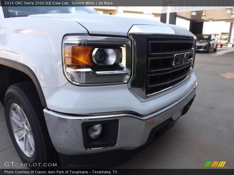 Summit White / Jet Black 2014 GMC Sierra 1500 SLE Crew Cab