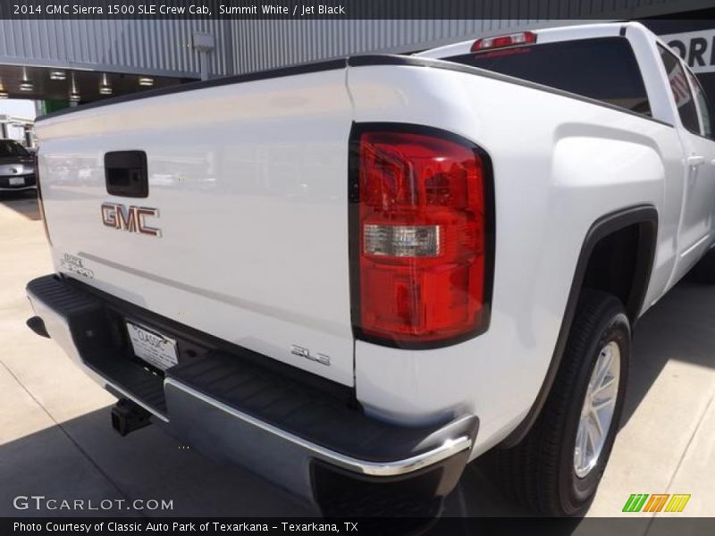 Summit White / Jet Black 2014 GMC Sierra 1500 SLE Crew Cab