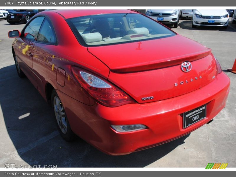 Absolutely Red / Ivory 2007 Toyota Solara SE Coupe