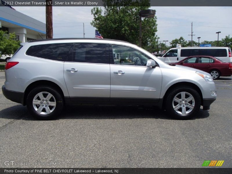 Silver Ice Metallic / Ebony 2012 Chevrolet Traverse LT