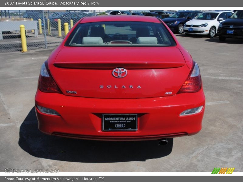 Absolutely Red / Ivory 2007 Toyota Solara SE Coupe