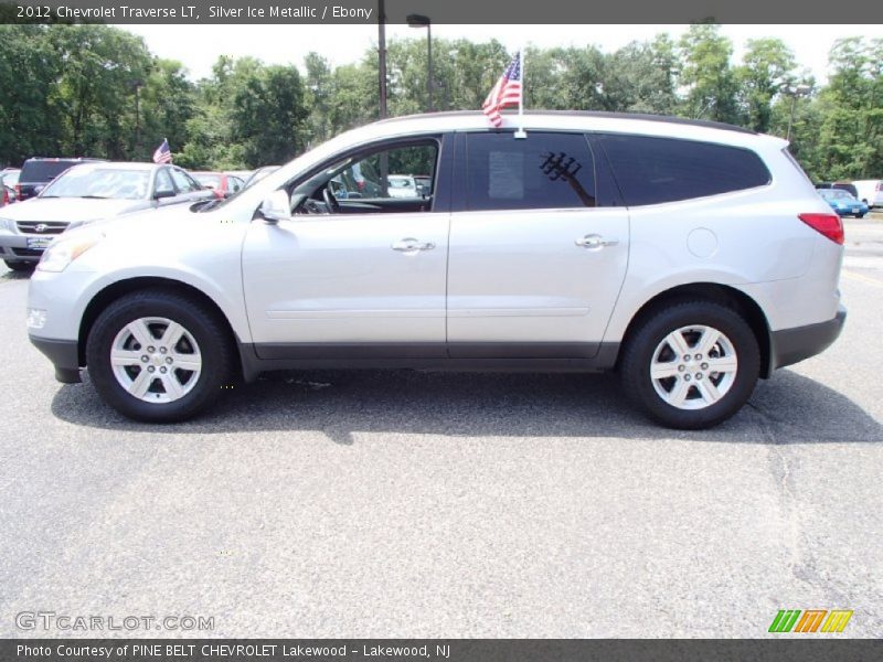 Silver Ice Metallic / Ebony 2012 Chevrolet Traverse LT