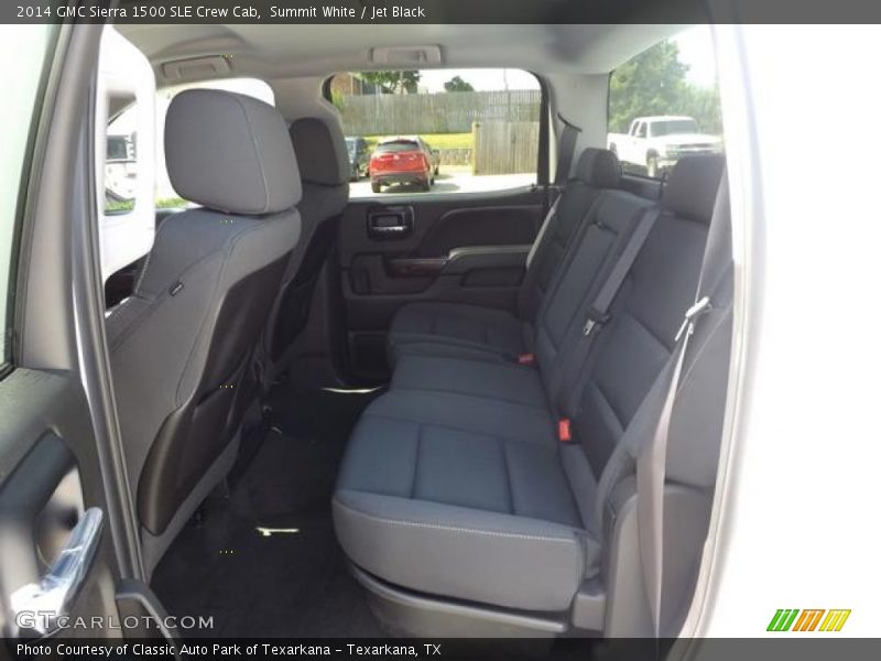 Rear Seat of 2014 Sierra 1500 SLE Crew Cab