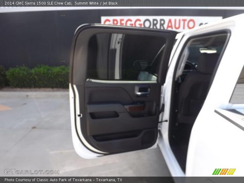 Summit White / Jet Black 2014 GMC Sierra 1500 SLE Crew Cab