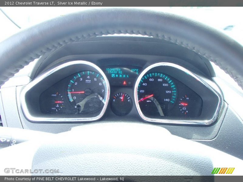 Silver Ice Metallic / Ebony 2012 Chevrolet Traverse LT