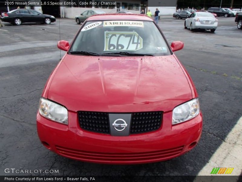 Code Red / Charcoal 2005 Nissan Sentra 1.8 S Special Edition