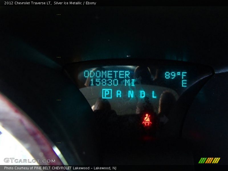 Silver Ice Metallic / Ebony 2012 Chevrolet Traverse LT