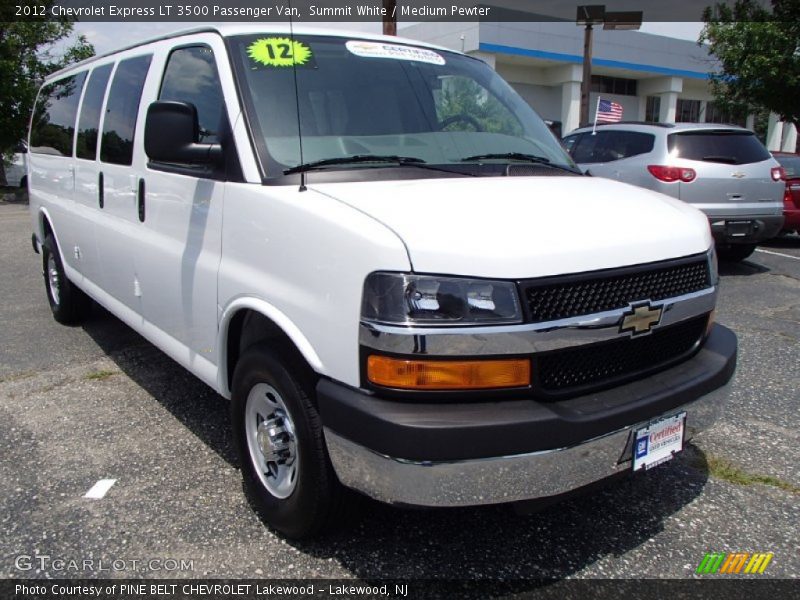Summit White / Medium Pewter 2012 Chevrolet Express LT 3500 Passenger Van
