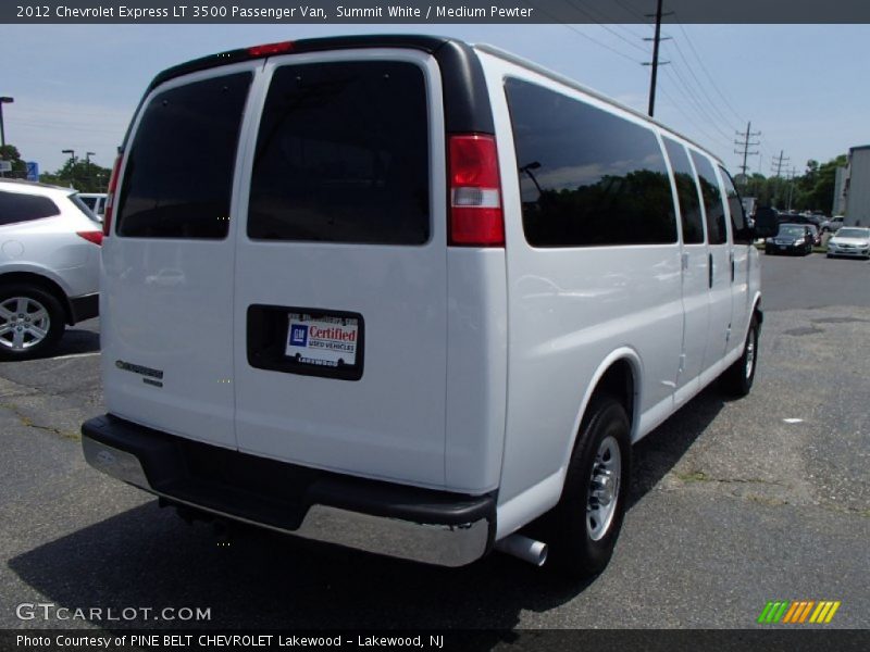 Summit White / Medium Pewter 2012 Chevrolet Express LT 3500 Passenger Van