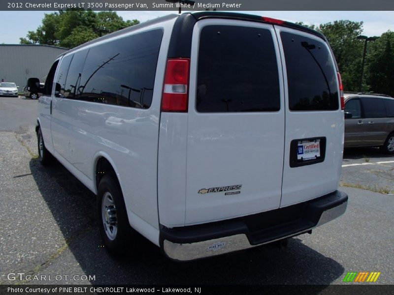 Summit White / Medium Pewter 2012 Chevrolet Express LT 3500 Passenger Van
