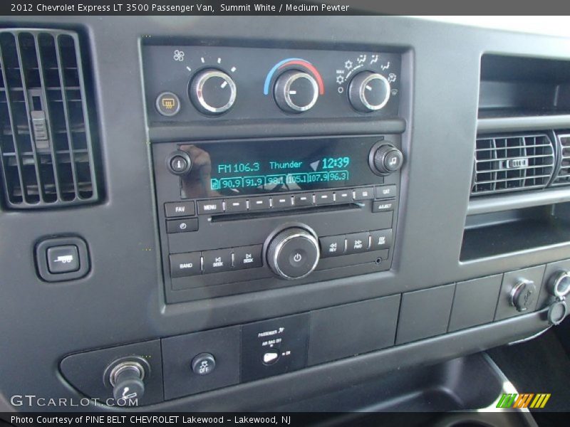 Controls of 2012 Express LT 3500 Passenger Van