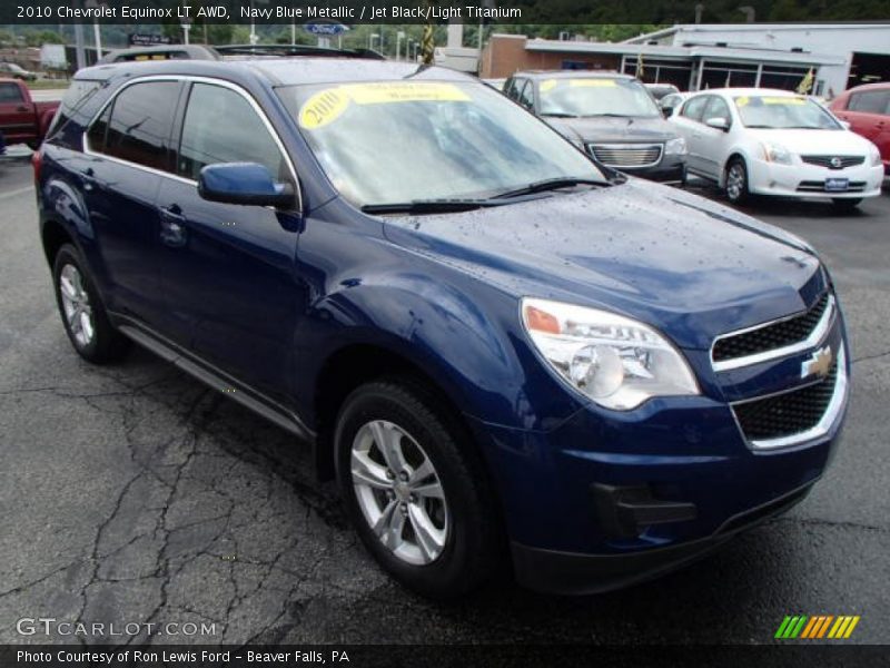 Navy Blue Metallic / Jet Black/Light Titanium 2010 Chevrolet Equinox LT AWD