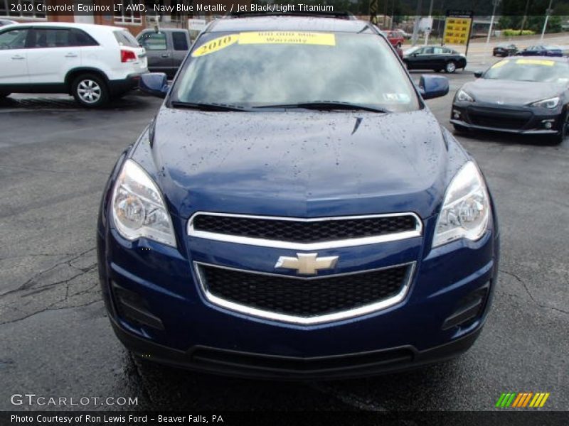 Navy Blue Metallic / Jet Black/Light Titanium 2010 Chevrolet Equinox LT AWD