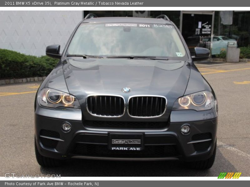Platinum Gray Metallic / Tobacco Nevada Leather 2011 BMW X5 xDrive 35i