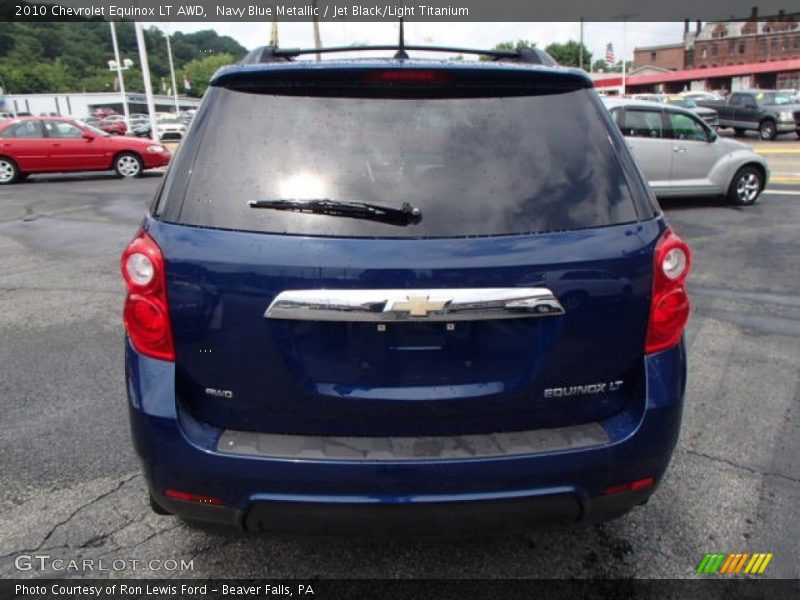 Navy Blue Metallic / Jet Black/Light Titanium 2010 Chevrolet Equinox LT AWD