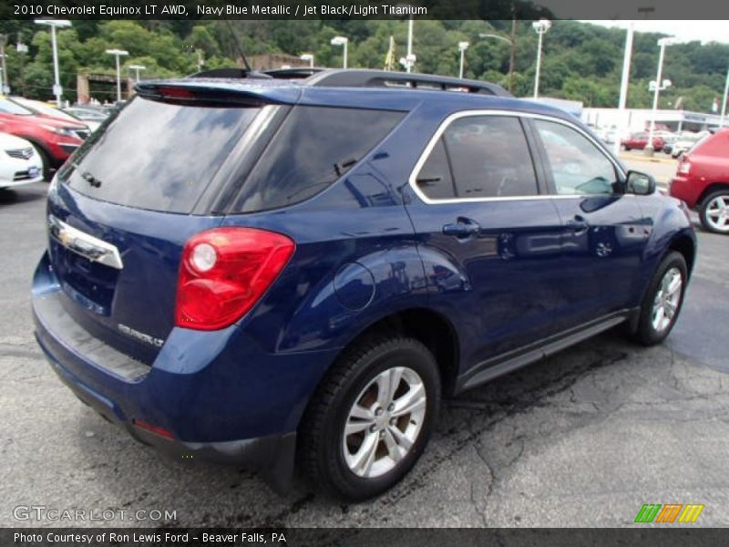 Navy Blue Metallic / Jet Black/Light Titanium 2010 Chevrolet Equinox LT AWD