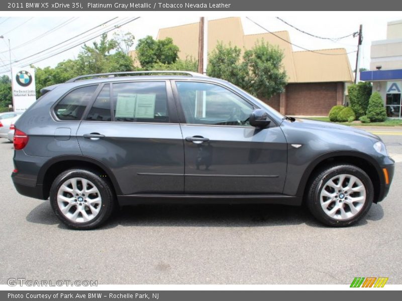 Platinum Gray Metallic / Tobacco Nevada Leather 2011 BMW X5 xDrive 35i