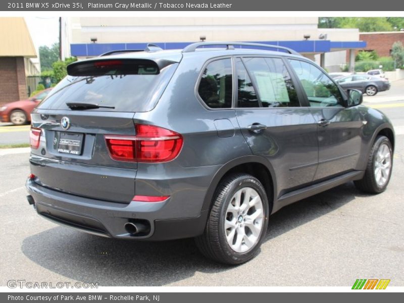 Platinum Gray Metallic / Tobacco Nevada Leather 2011 BMW X5 xDrive 35i