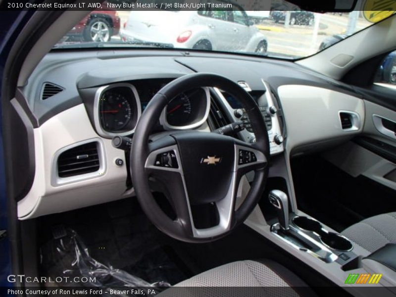 Navy Blue Metallic / Jet Black/Light Titanium 2010 Chevrolet Equinox LT AWD