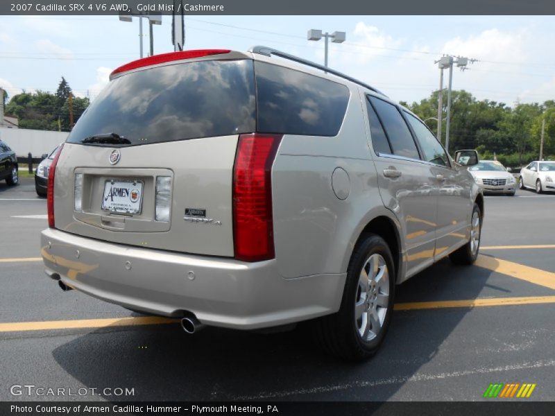 Gold Mist / Cashmere 2007 Cadillac SRX 4 V6 AWD
