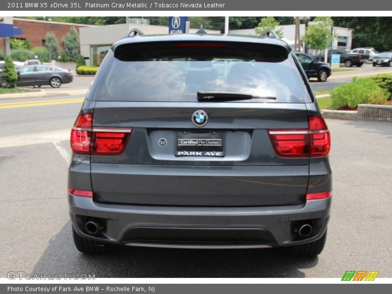 Platinum Gray Metallic / Tobacco Nevada Leather 2011 BMW X5 xDrive 35i