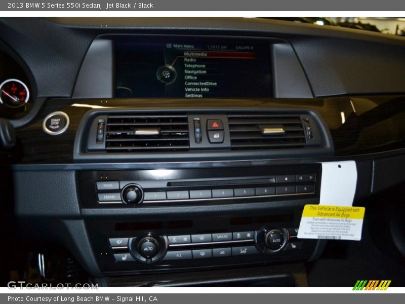 Jet Black / Black 2013 BMW 5 Series 550i Sedan