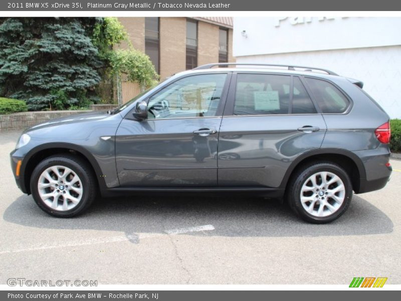 Platinum Gray Metallic / Tobacco Nevada Leather 2011 BMW X5 xDrive 35i